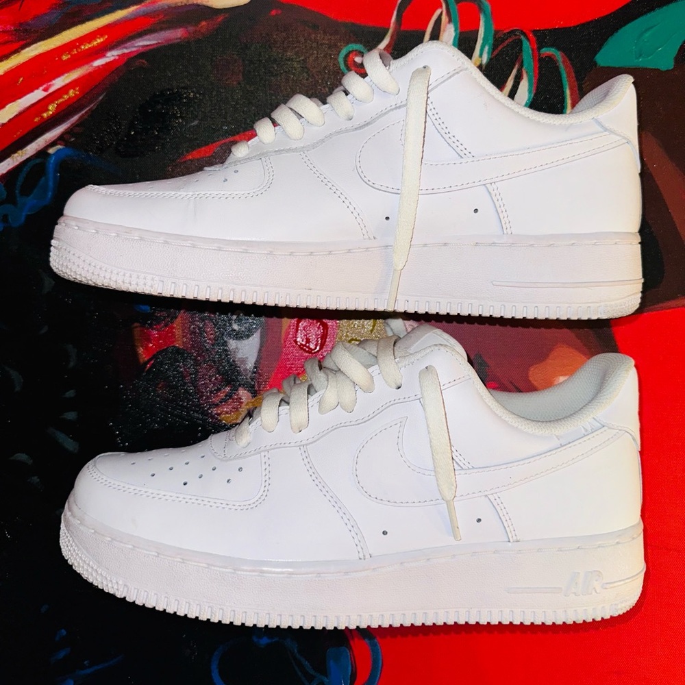 All white Air Force ones
